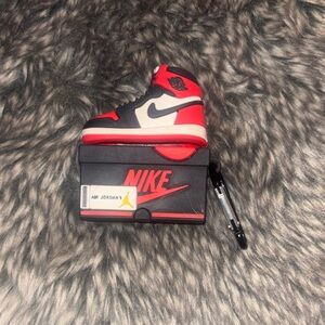 Nike Air Jordan Red and Black Keychain
